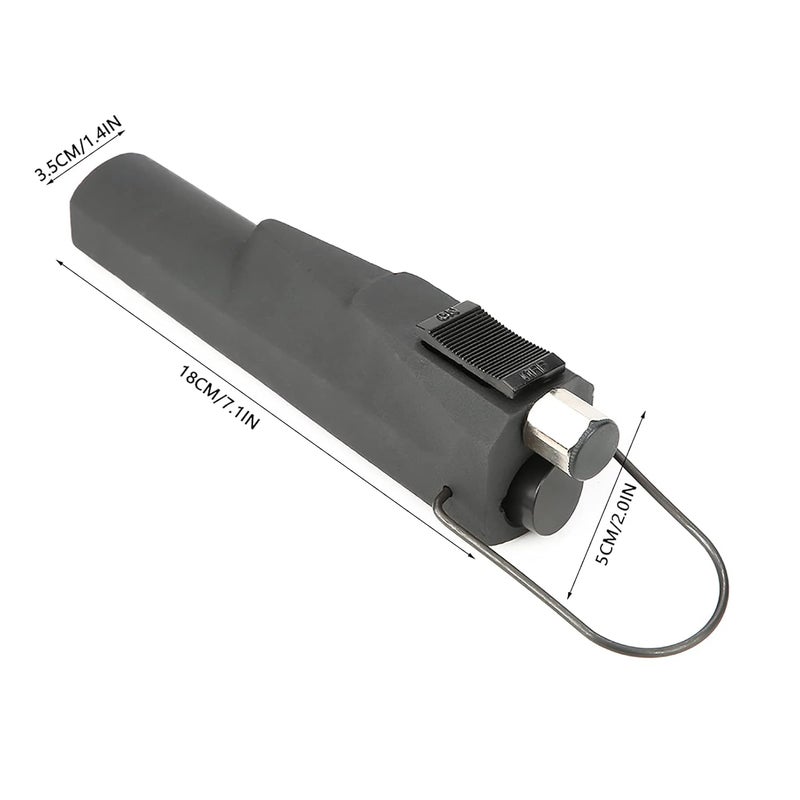 Topyond Pneumatic Air Powered File, Carbon Steel Pneumatic Air File, Includes 1 Flat Cut 1 Half Round 1 Round & 1 Triangular File - Image 2